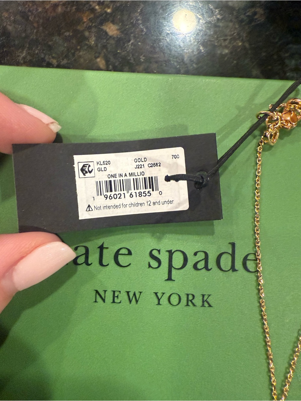 NWT kate spade Gold Initial C bracelet - Picture 3 of 4